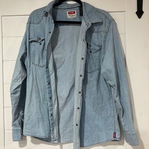 Wrangler Light Blue Vintage Denim Shirt
